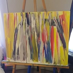 Color Dance, a Lovely Acrylic Painting.